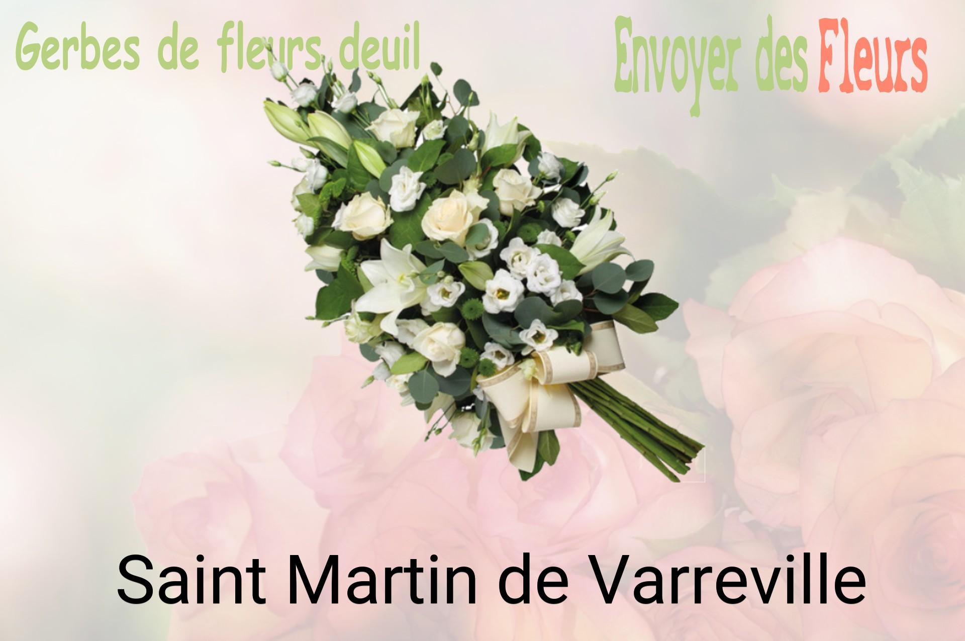 Gerbe de fleurs de deuil livrée à Saint-Martin-de-Varreville